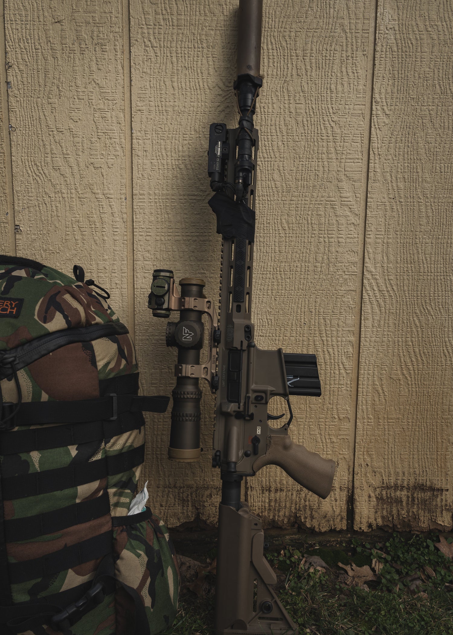 Selection of modern sporting rifles, AR-15 platforms, bolt-action rifles, and precision firearms.