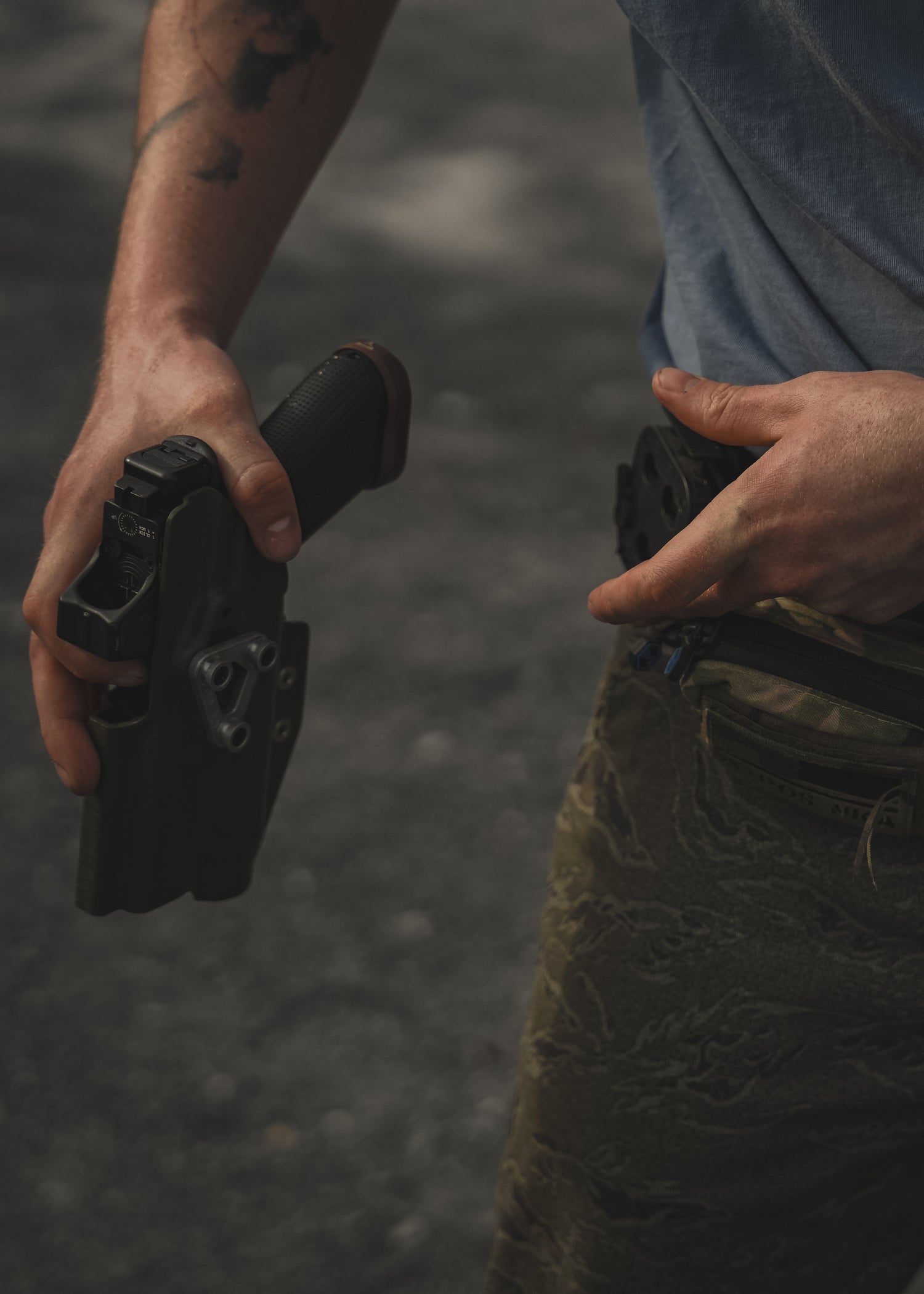 Modern semi-automatic pistols for concealed carry, duty use, home defense, and range shooting.