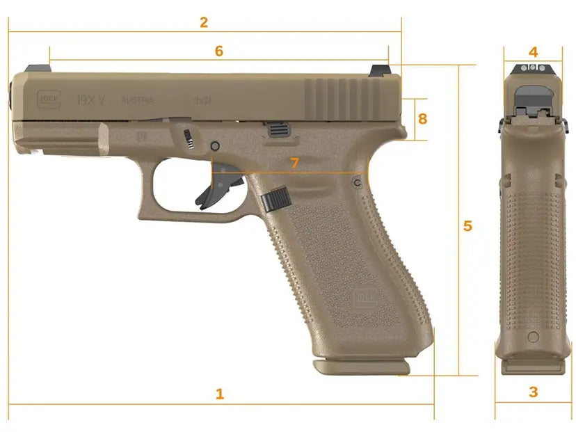 Glock G19X V side profile product image