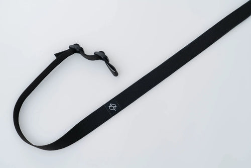 Flatline Standard Rifle Sling shown in minimalist black nylon webbing