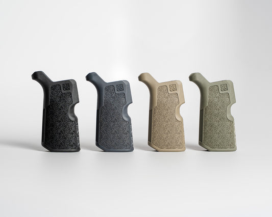 Kung Fu Grip AR10 ergonomic rifle grip close-up
