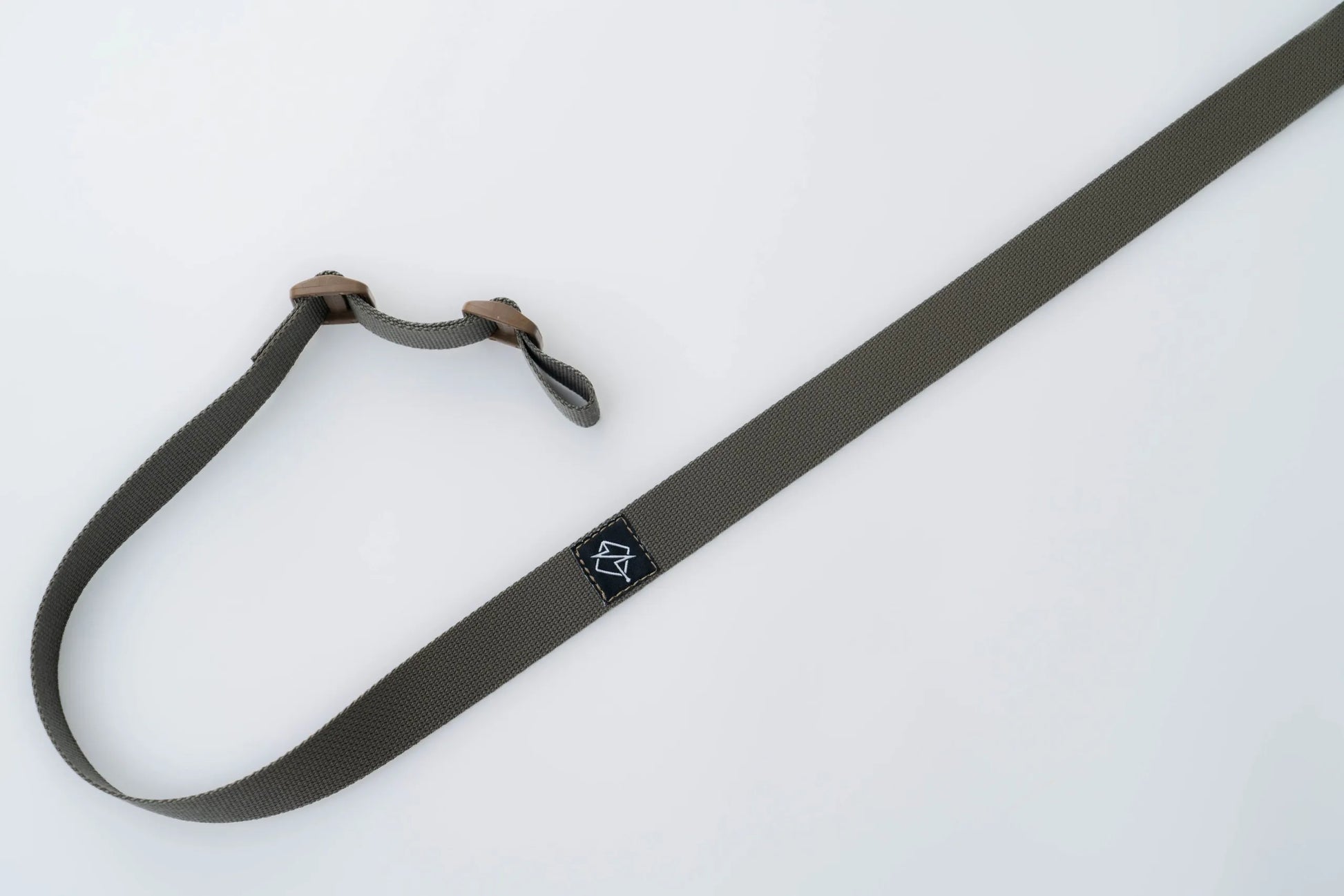 Flatline Standard Rifle Sling shown in minimalist ranger green nylon webbing