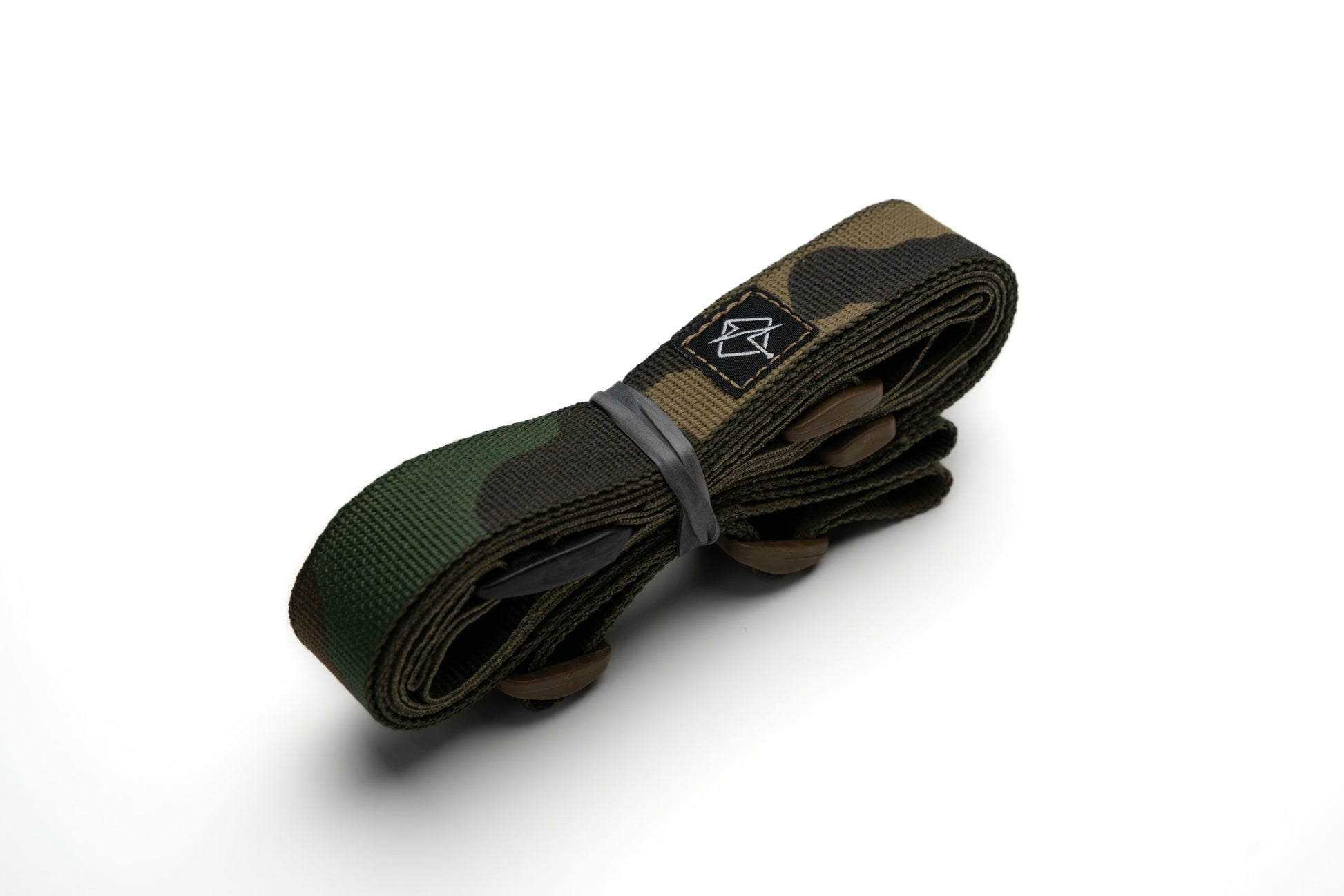 Flatline minimalist rifle sling rolled up for compact storage