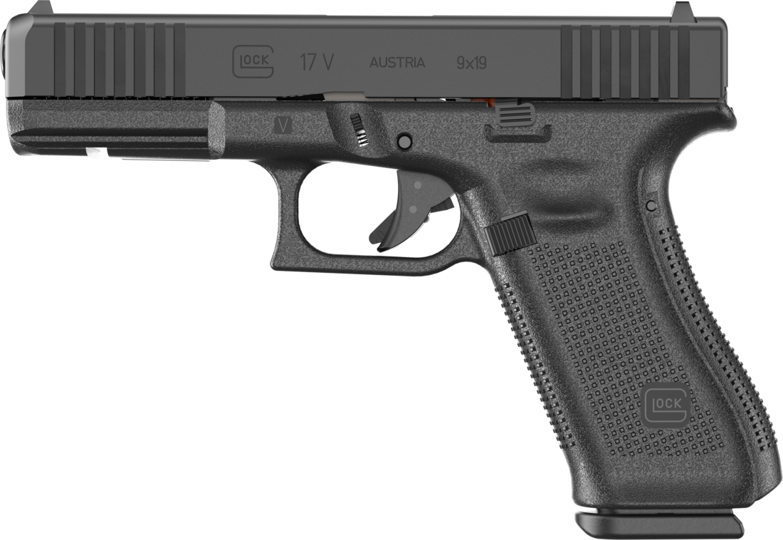 Full-size Glock 17 Gen5 defensive handgun