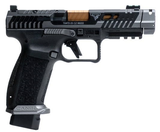 Canik TTI Combat 9mm pistol with compensator