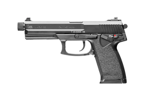 Heckler and Koch Mark 23 suppressor-ready handgun with threaded barrel