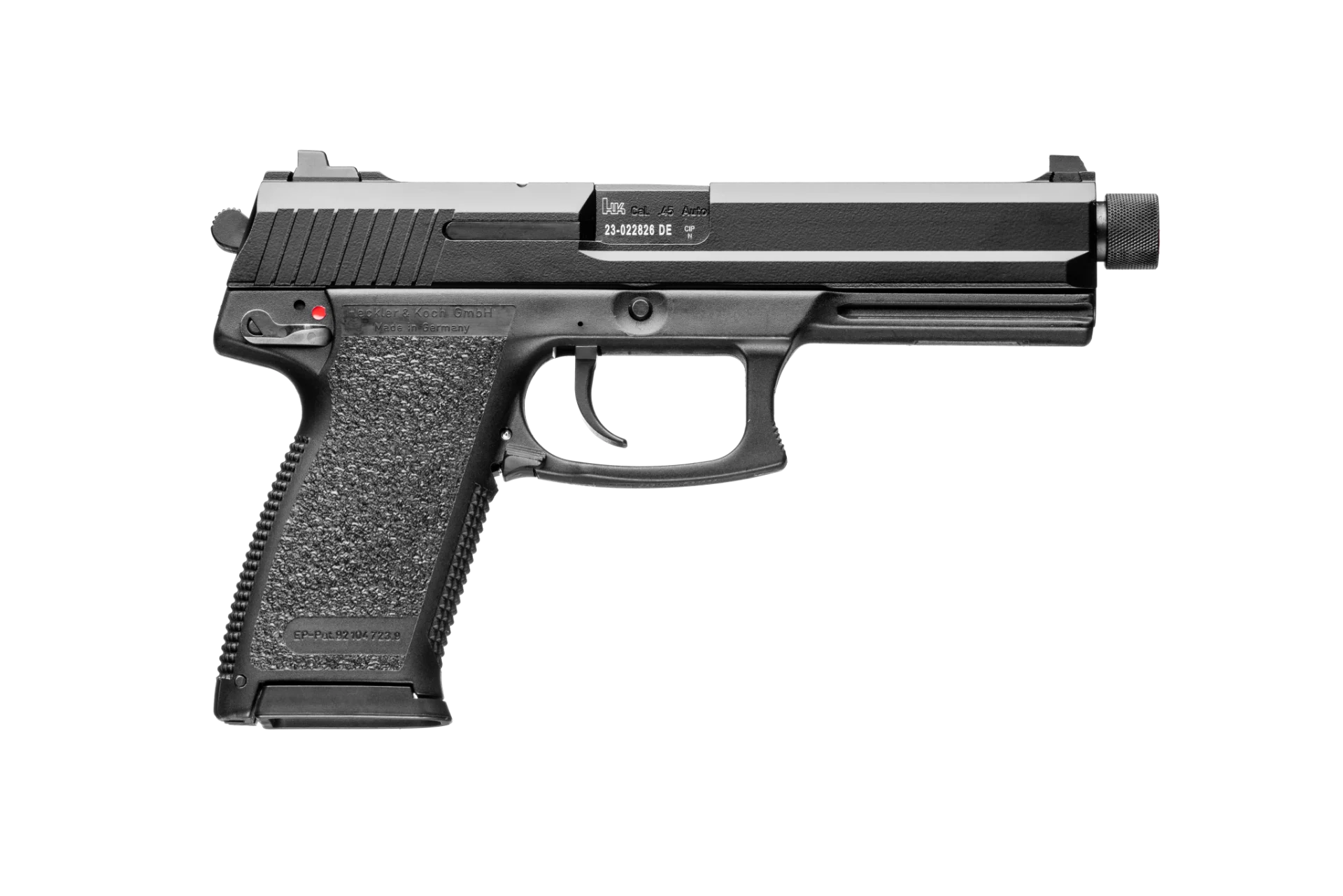 HK Mark 23 .45 ACP tactical pistol left side profile
